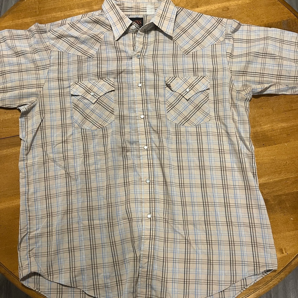 Men's Plaid Western Shirt